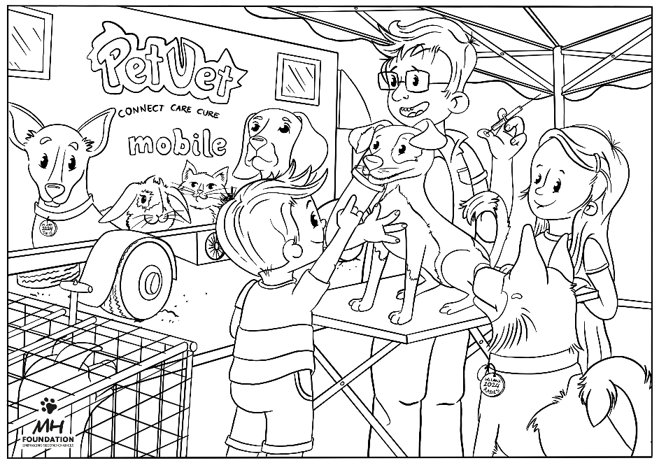 Coloring page 5 MH-Foundation